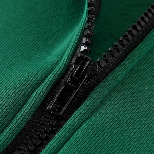 Fermuarlı Sweatshirt Manfinity Hypemode Men Floral & Slogan Graphic Drawstring Sweatshirt Yeşil