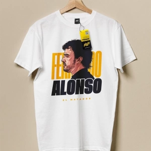 Fernando Alonso El Matador Beyaz T-shirt