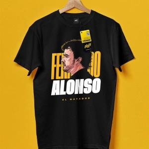 Fernando Alonso El Matador Siyah T-shirt