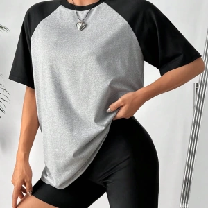 Flirla Bayan Raglan Kollu Tişört Ve Şort Takımı Biker Şort TakımıKadınlar İçin Şort Takımları
