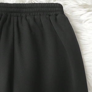 Flirla Bow Decor Sevimli Baskılı Rahat Bol Rahat Jogger Pantolon, Sıcak Termal Astarlı Açık H