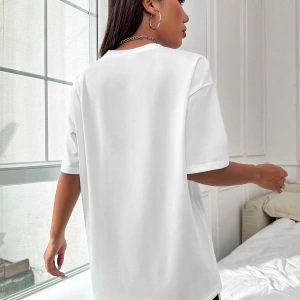 Flirla Casual Siyah & Beyaz Renk Blok Seti Pozitif Sloganlı