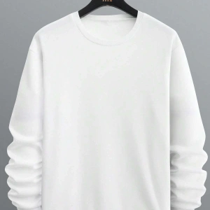 Floral & Japanese Letter Graphic Sweatshirt Beyaz