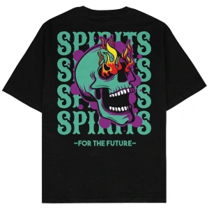 For The Future Siyah Oversize Unisex T-shirt