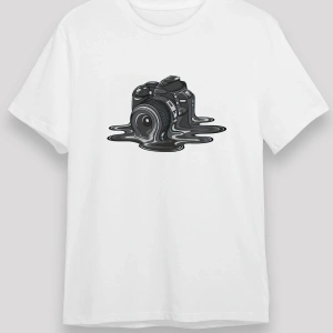 Fotoğrafçı Beyaz Unisex Tişört T-Shirt