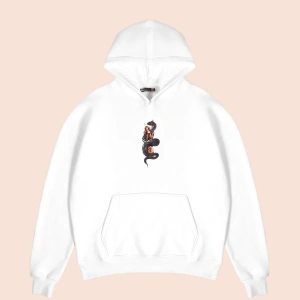 Free Gangster Baskılı Oversize Unisex Beyaz