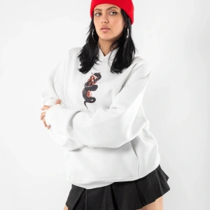 Free Gangster Baskılı Oversize Unisex Beyaz