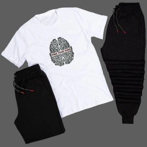 Free Your Mind Beyin Baskılı Unisex Yazlık Şort - Normal Kalıp Tişört - Eşofman Altı