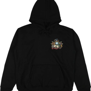 Friendly Siyah Oversize Unisex Kapüşonlu Sweatshirt Hoodie