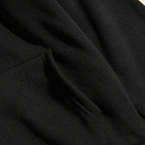 Galaxy Özel Baskılı Oversize Kapüşonlu Sweatshirt Siyah