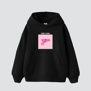 Girl Gang Baskılı Oversize Unisex Beyaz