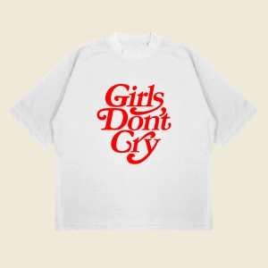 Girls Don’t Cry Baskılı Oversize Unisex Pamuklu Nefes Alan Kalın Kumaşlı