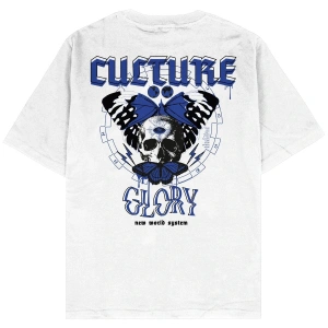 Glory Beyaz Oversize Unisex T-shirt