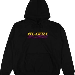 Glory Oversize Unisex Kapüşonlu Sweatshirt Hoodie Siyah