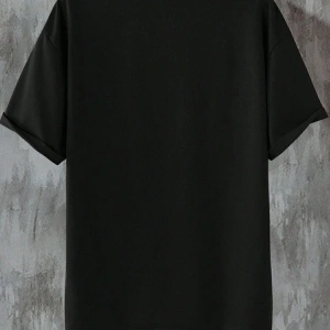 Göğüs Beach Baskılı Oversize Erkek T-Shirt