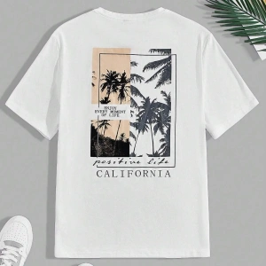 Göğüs Ve Sırt Baskılı Oversize Unisex T-Shirt