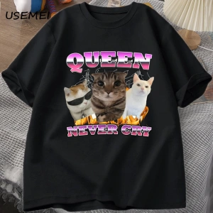 Goofy Cat kedi T Shirt Meme Dank Cursed Weirdcore Cringey t-shirt erkekler kadınlar ben çok a 2857