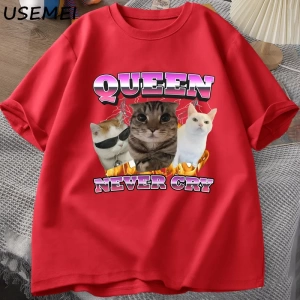 Goofy Cat kedi T Shirt Meme Dank Cursed Weirdcore Cringey t-shirt erkekler kadınlar ben çok a 2857
