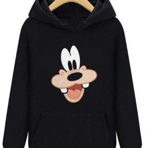 Goofy Face Siyah Unisex Kapşonlu Sweatshirt 00439