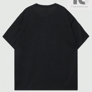 Goth Erkek Alfabe ve Beş Köşeli Yıldız Baskılı T-shirt