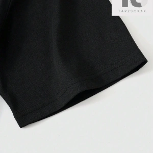 Goth Erkek Alfabe ve Beş Köşeli Yıldız Baskılı T-shirt