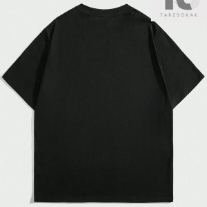 Goth Erkek Figürlü ve Harfli Grafik Tişört