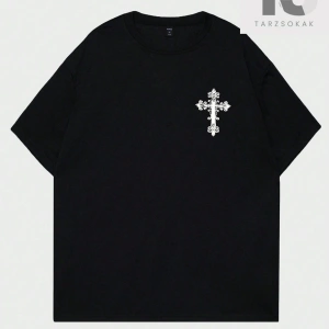 Goth Erkek Harfli ve Grafik Baskılı Tişört