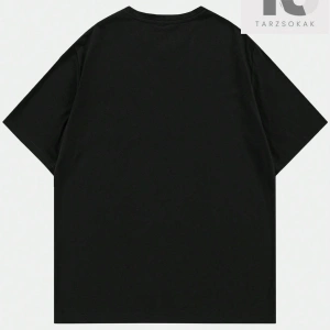 Goth Erkek Kafatası ve Harf Grafikli Tişört