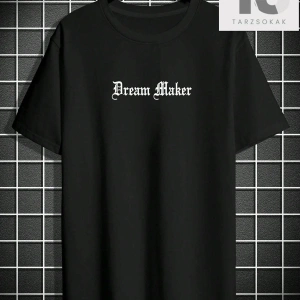 Goth Erkek Kafatası ve Harf Grafikli Tişört