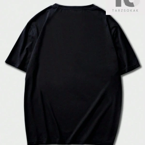 Goth Erkek Kafatası ve Slogan Grafikli Tişört