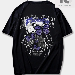 Goth Erkek Pamuk Kafatası Baskılı Tişört