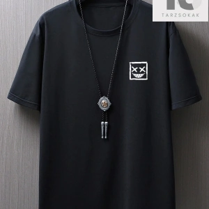 Goth Erkek Slogan Ve Karakter Desenli Oversize T-shirt