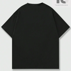 Goth Erkekler Çapraz Harf Grafikli Tişört