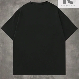 Goth Erkekler Çapraz Harf Grafikli Tişört