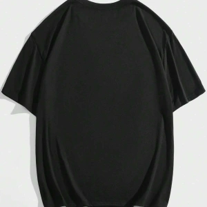 Goth Guys Mektup ve Örümcek Ağı Baskılı Harajuku Style