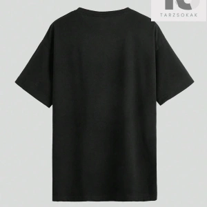 Goth Kedi Grafikli Düşük Omuzlu Tişört