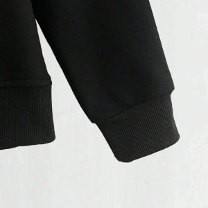 Goth Letter & Skull Print Sweatshirt Siyah