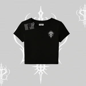 Gotik Kedi Arka Baskılı Babby Tee Tshirt