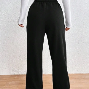 Graphic Drawstring Waist 4 Mevsim Eşofman