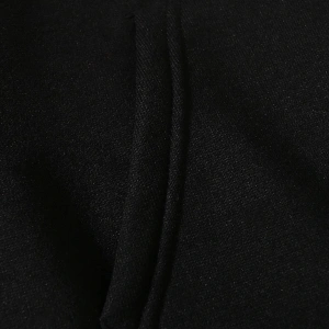 Graphic Print Kangaroo Pocket Drawstring Hoodie Siyah