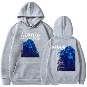 Gri Alanis Morissette Dünya Turu kıcı Grafik Sudaderas Con