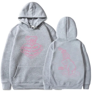 Gri Kalbin ne zaman bana izin verdi Hoodies teddy-swims rapçi grafik