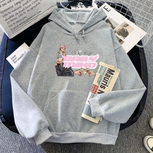 Gri kıcı genç Miko BabyMiko Hoodies Hip Hop grafik Clothin