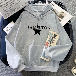 Gri Müzikal Hamiltonn Hoodies usıcak modal