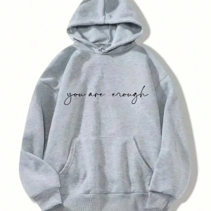 Gri Sevgili Kişi Arkamda Kapşonlu Sen Önemlidir