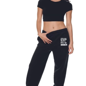 Gri Unisex Butterfly Baskılı Jogger Eşofman