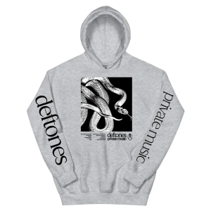 Gri Unisex Deftones Özel Müzik Kapüşonlular 2025 Albümü Grafik Baskı Sonbahar S