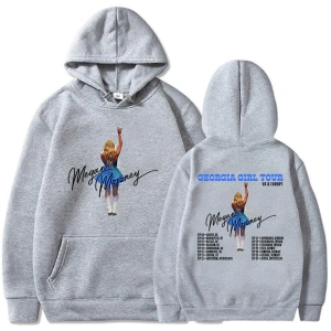 Gri Unisex Megan Moroney Georgia Kız Turu Kapüşonlular 2025 Albümü 6 Ay Sonra Sıcak Ka