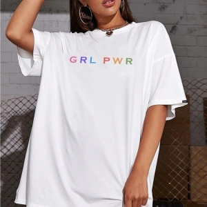 Grlpwr Baskı Oversize T-shirt