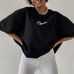 Groove Ön Ve Arka Baskılı Oversize